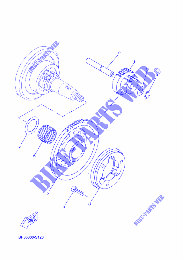 N°6 : Roulement embrayage de démarreur