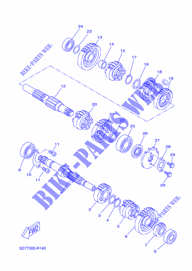 N°8 : Roulement arbre primaire
