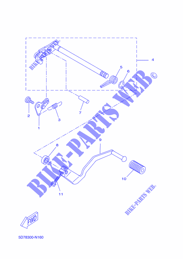 N°8 : Joint spy sélecteur de vitesse