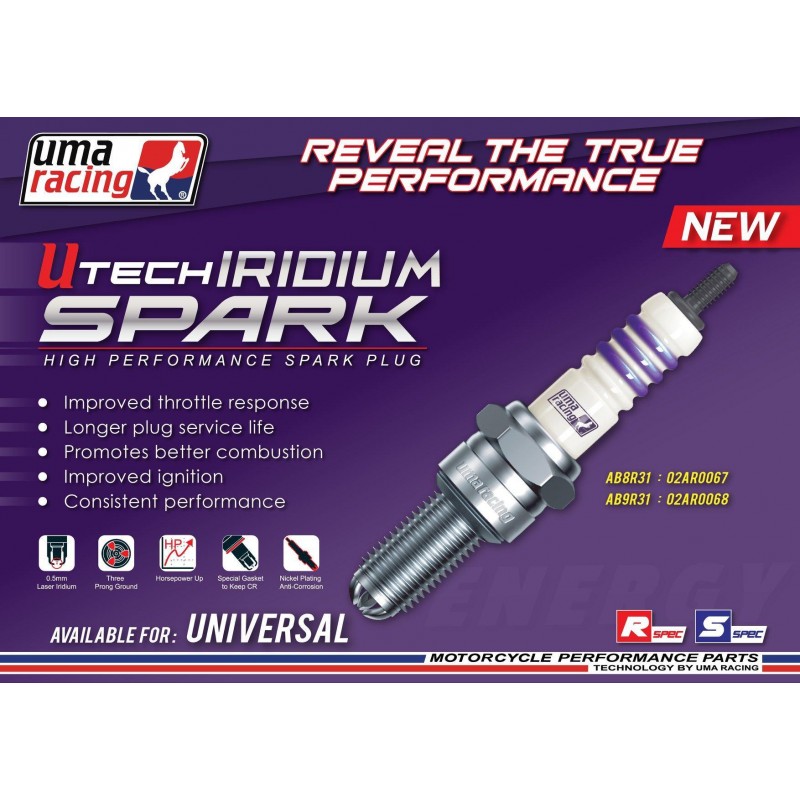 Bougie laser iridium Uma-Racing